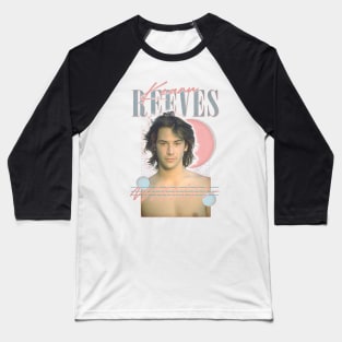 Keanu Reeves ---- Retro 90s Aesthetic Baseball T-Shirt